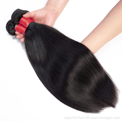 Beautiful remy cuticle aligned hair weft extension straight bundles indian remy virgin hair for black women
